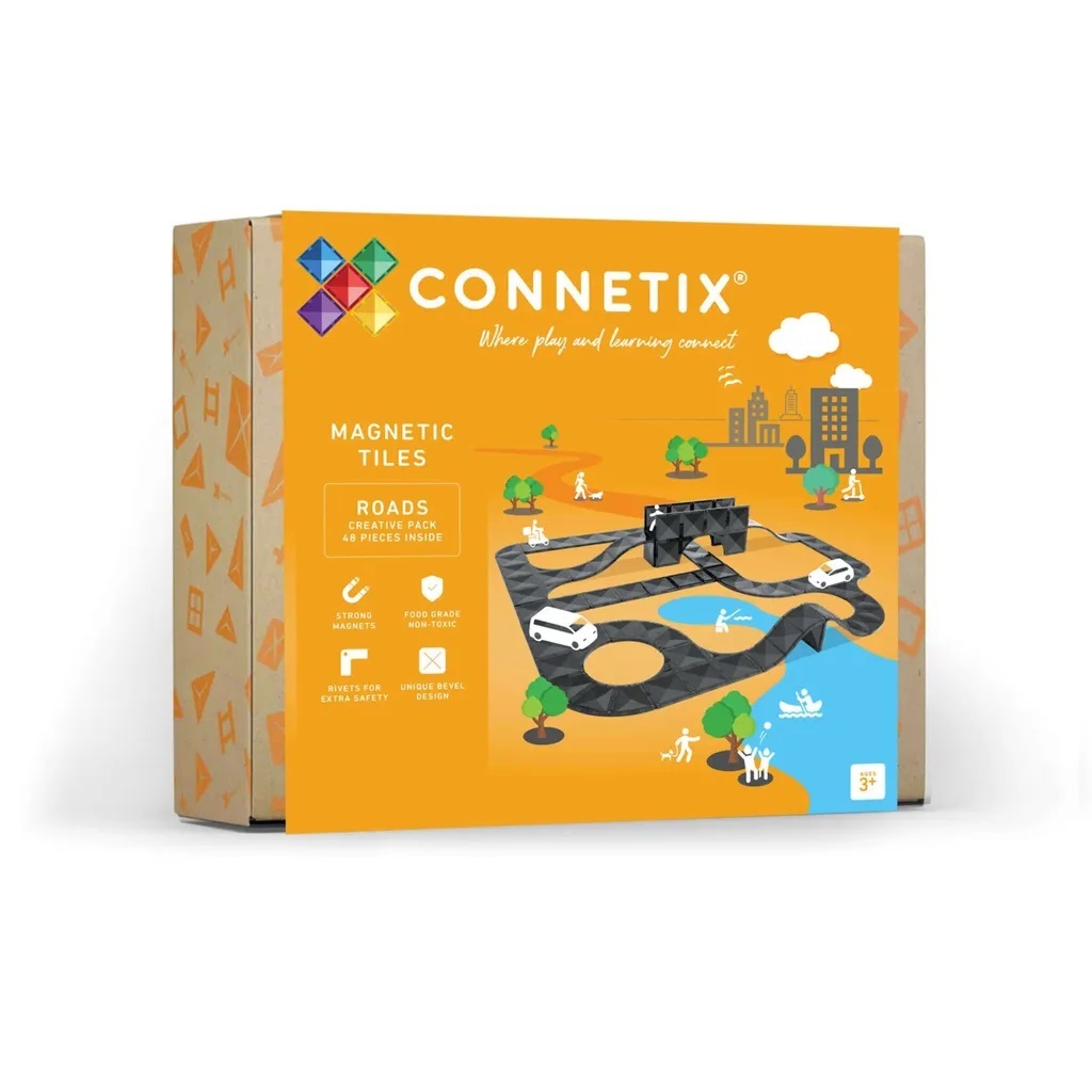 【澳洲 Connetix Tiles 磁樂積木】48片 城市街區設計師
