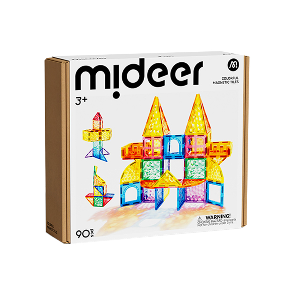 【Mideer】多彩透光磁力片(90片)