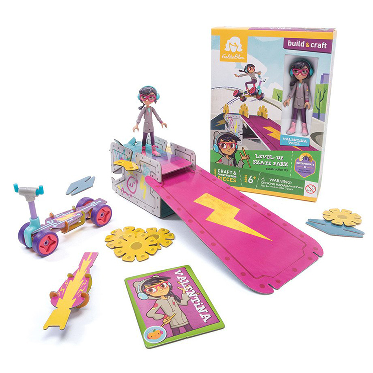 【GoldieBlox】女孩發明家STEAM玩具 - 瓦倫滑板公園