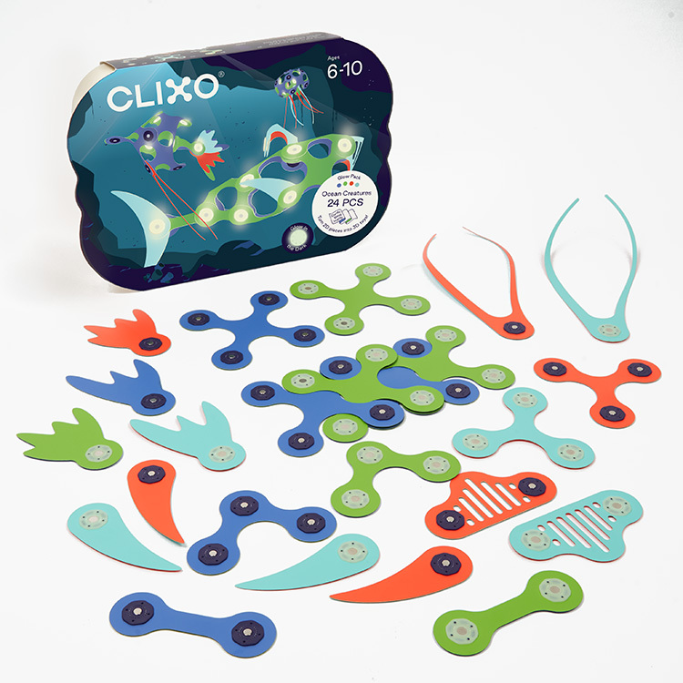 【Clixo 創樂多磁力片】海洋生物24片